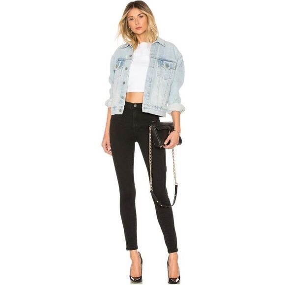 Blank NYC The Great Jones High Rise Distressed Skinny Jeans in Black, Size 27 - Picture 1 of 16